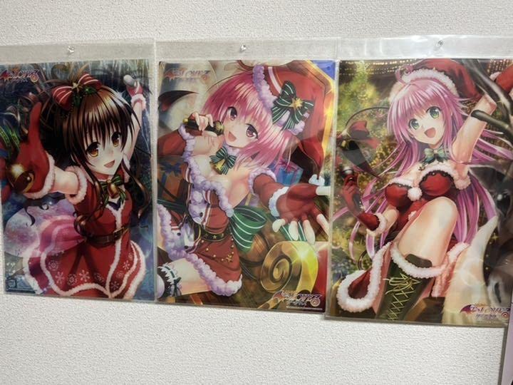 Amazon.co.jp: ToLOVEる原画展 限定A3クリアポスター サンタ 美柑 モモ